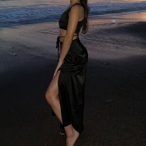 Nasty Gal Black Maxi Dress
